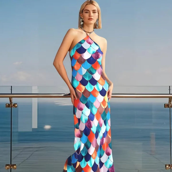 Nalia Mermaid Scale Dress