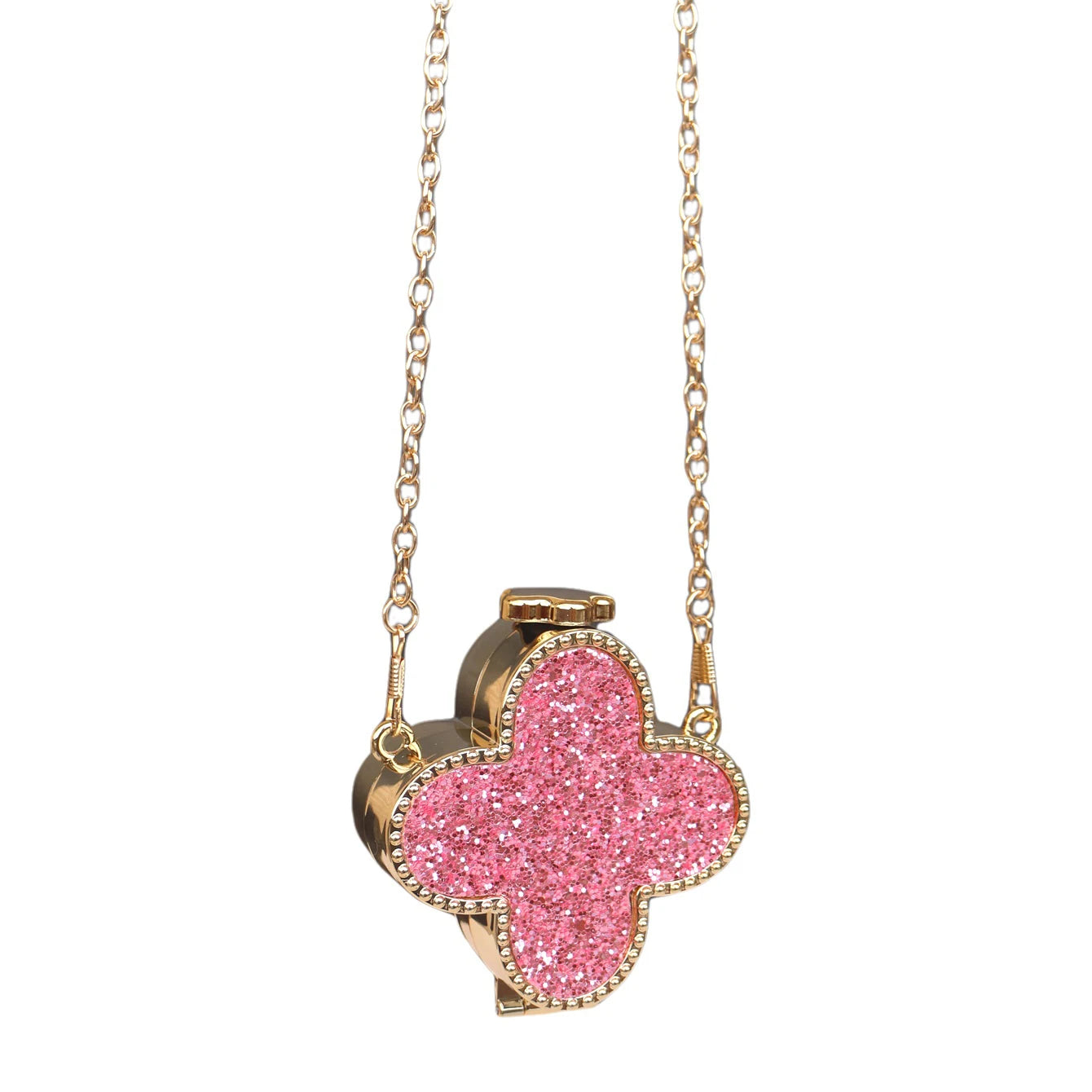 Clover Rhinestone Clutch Bag