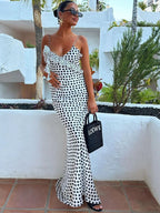 Seren Polka Dot Maxi Dress
