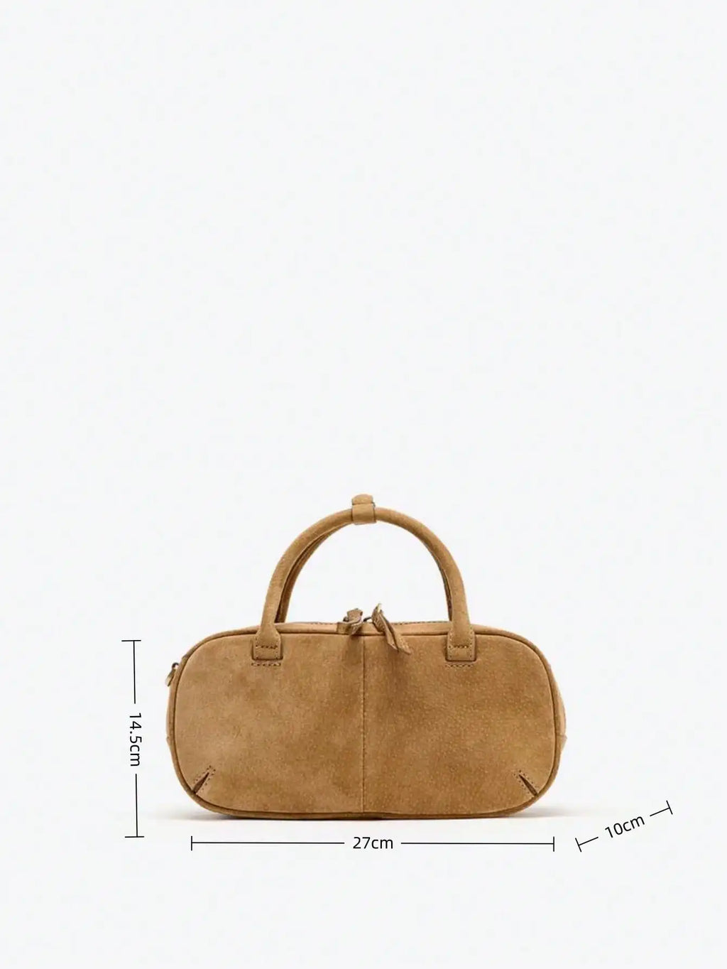 Suede Boston Bag