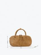 Suede Boston Bag