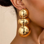 Exaggerated Round Earrings