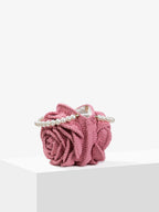 Crochet Rose Flower Clutch