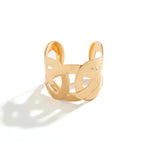 Cross Wide Cuff Bracelet