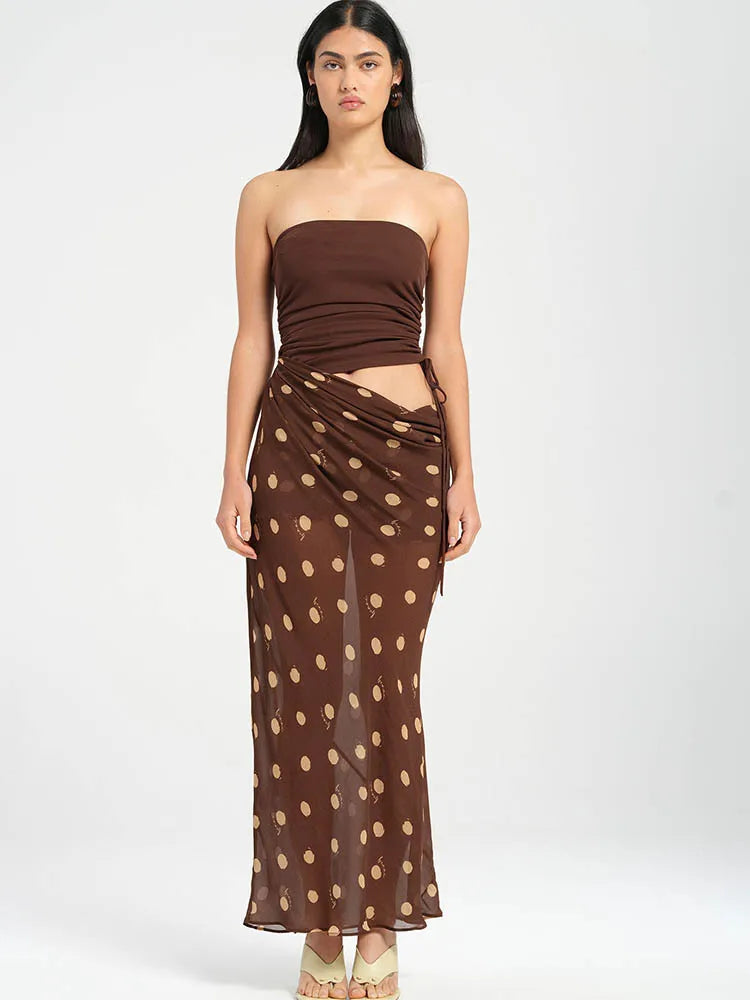 Mikel Polka Dot Midi Dress