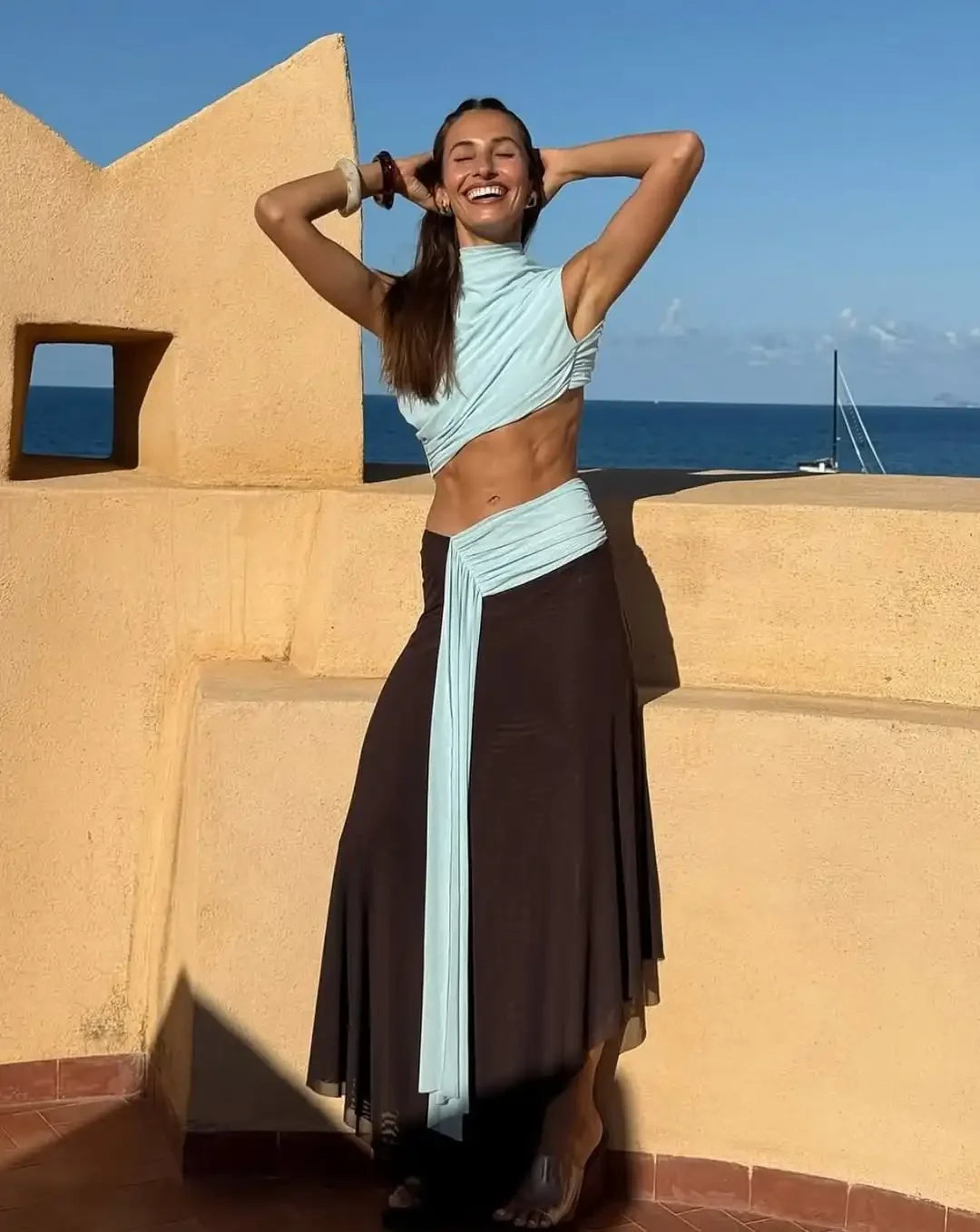Paloma Drape Maxi Dress
