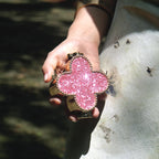 Clover Rhinestone Clutch Bag