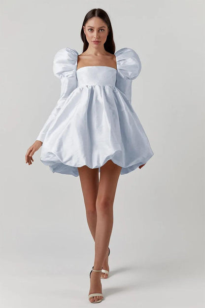 Amaris Puff Sleeve Mini Dress