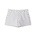 Polka dot shorts on a white background