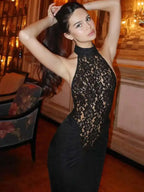 Cecilia Lace Halter Dress