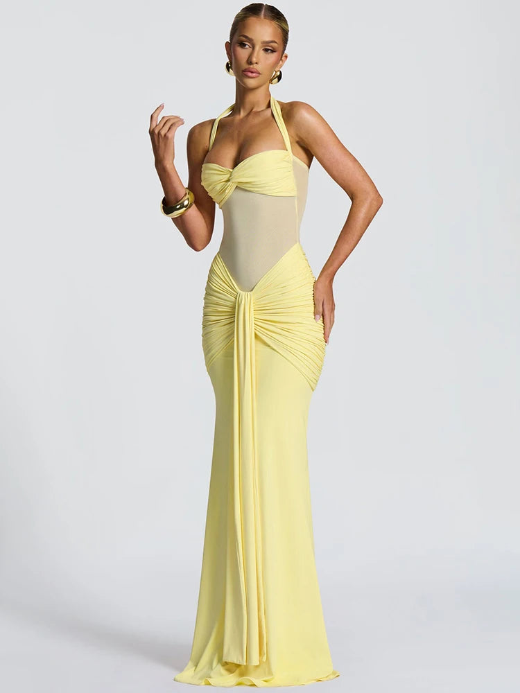Camille Halter Maxi Dress