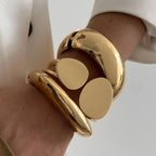 Heavy Metal Chunky Spring Bangles - C