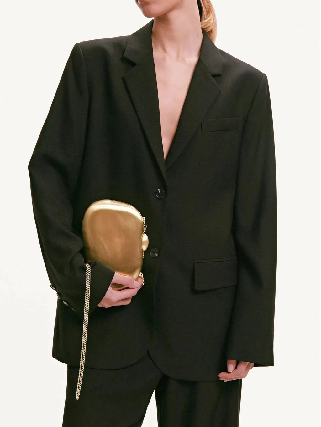 Metal Gold Clutch Bag