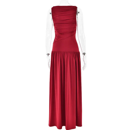 Adrielle Boat Neck Maxi Dress