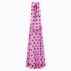 Pink polka dot dress on a white background
