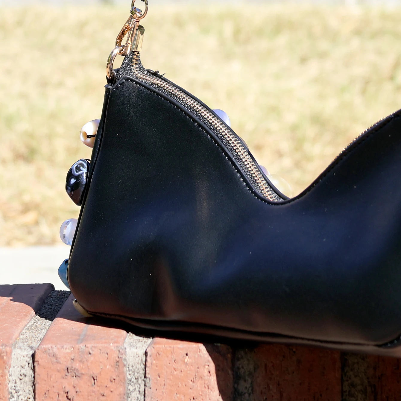 Handmade Stone Shoulder Bag