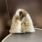 Fluffy Bambi Deer Hobo Bag