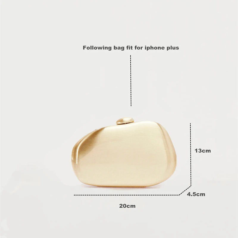Metal Gold Clutch Bag