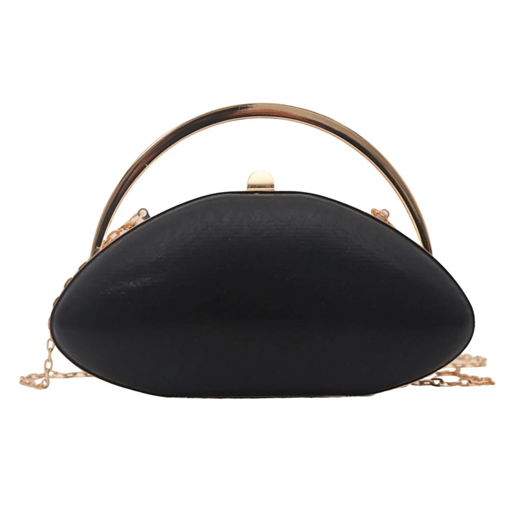 Candy Color Oval Clutch Bag