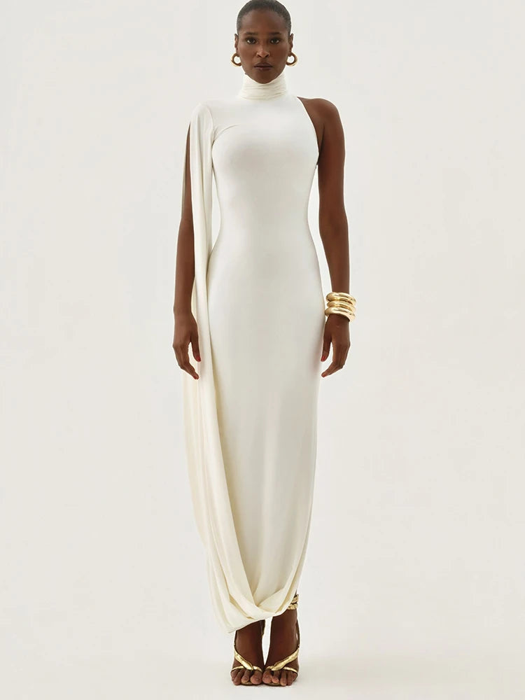 Noelle One Shoulder Maxi Dress Virago Wear Noelle One Shoulder Maxi Dress Virago Wear
