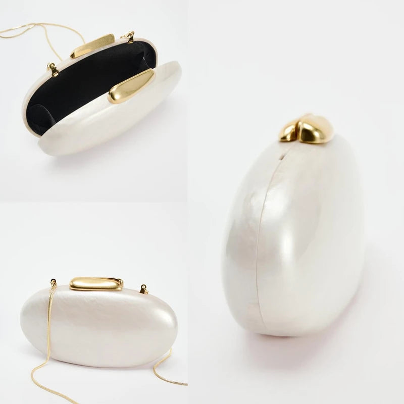 Egg Shape Clutch Bag