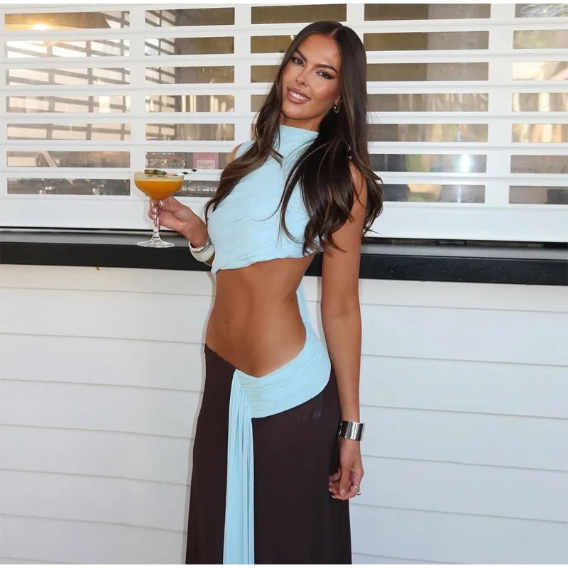 Paloma Drape Maxi Dress