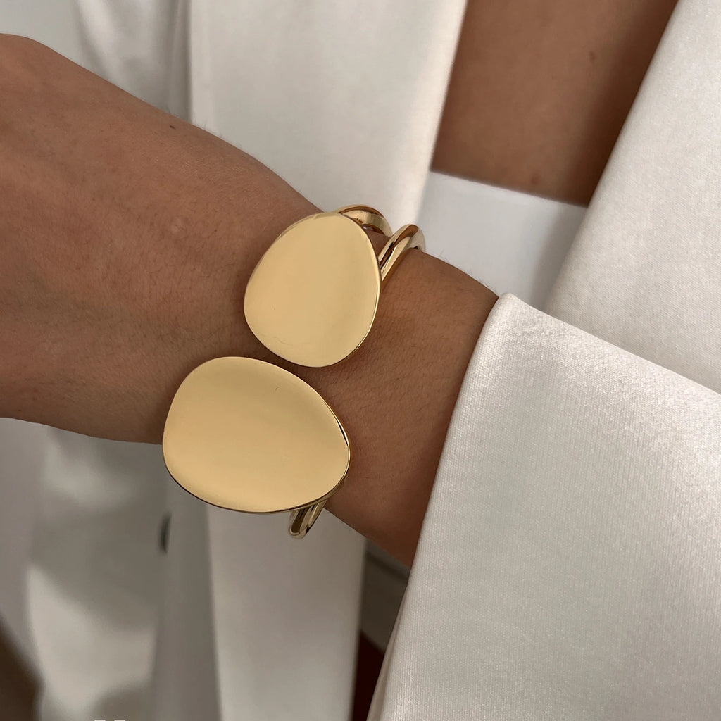 Heavy Metal Chunky Spring Bangles - F