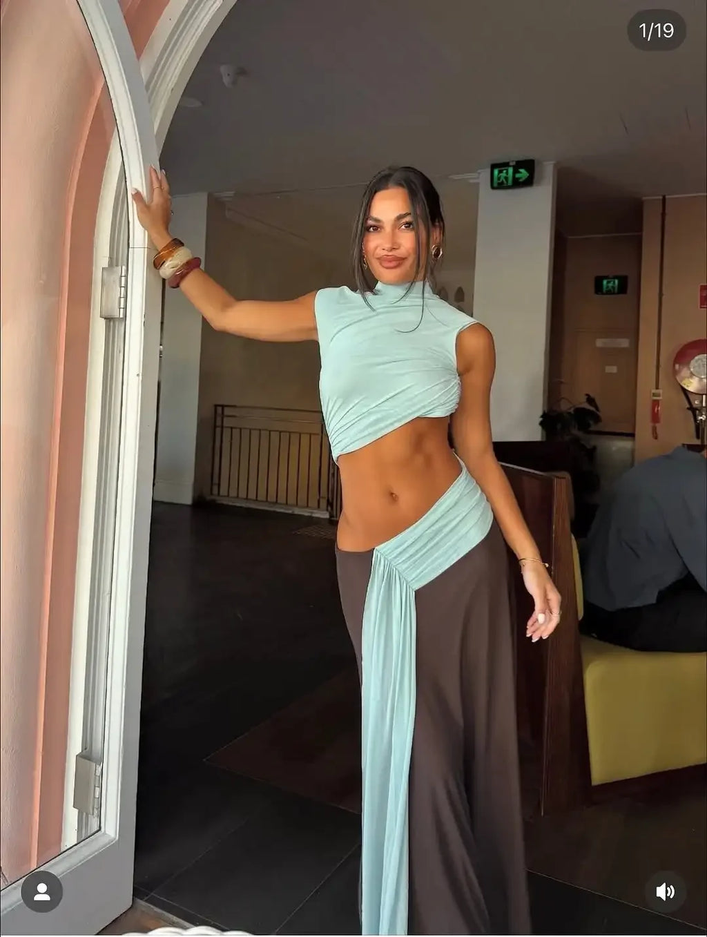 Paloma Drape Maxi Dress