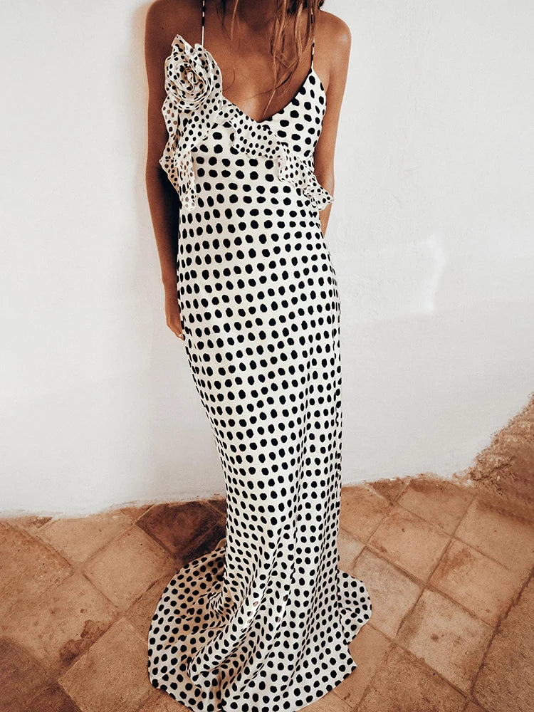 Seren Polka Dot Maxi Dress