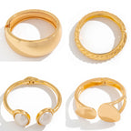 Heavy Metal Chunky Spring Bangles - D