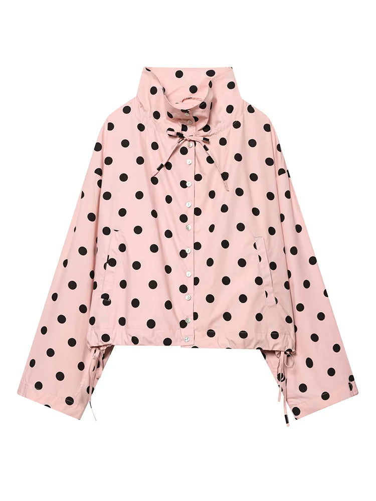 Diana Pink Polka Dot Jacket