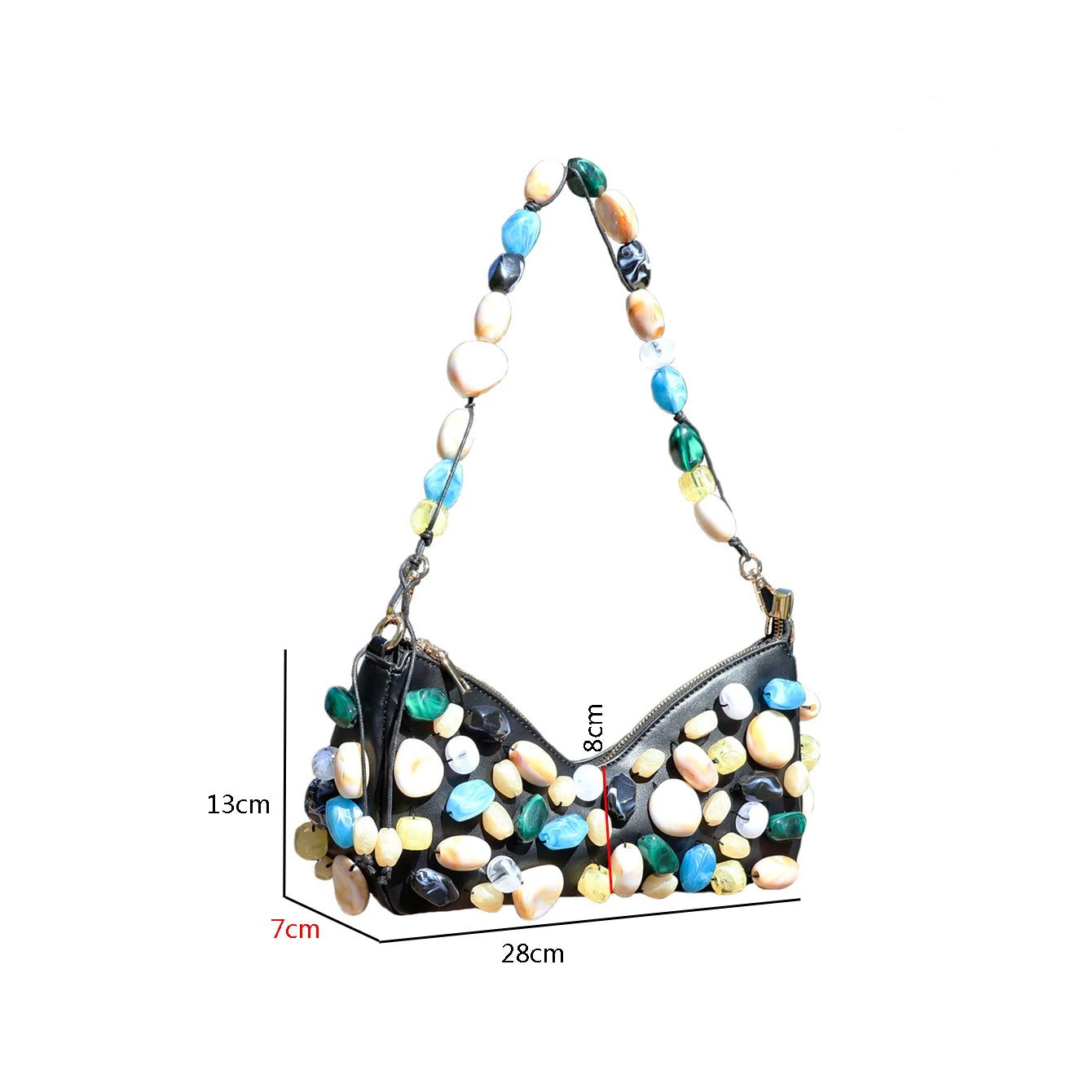 Handmade Stone Shoulder Bag