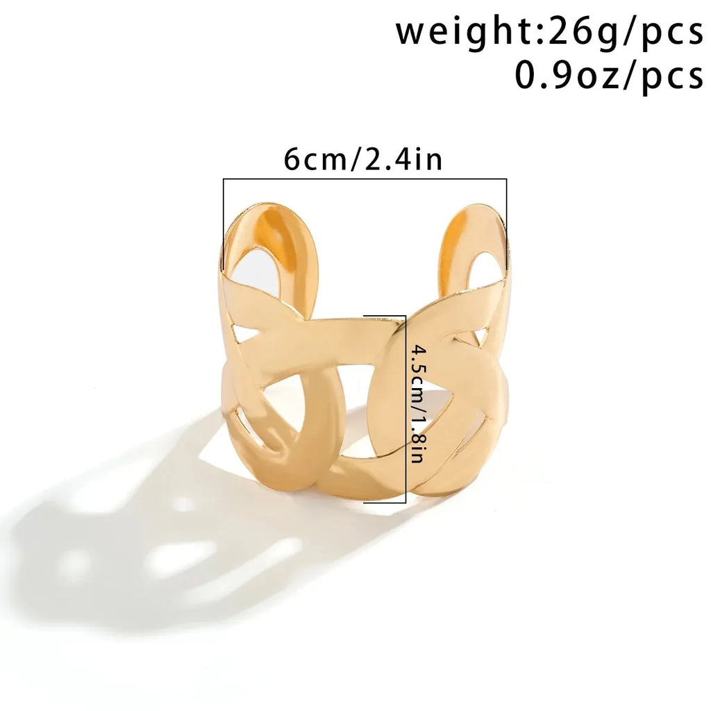 Cross Wide Cuff Bracelet