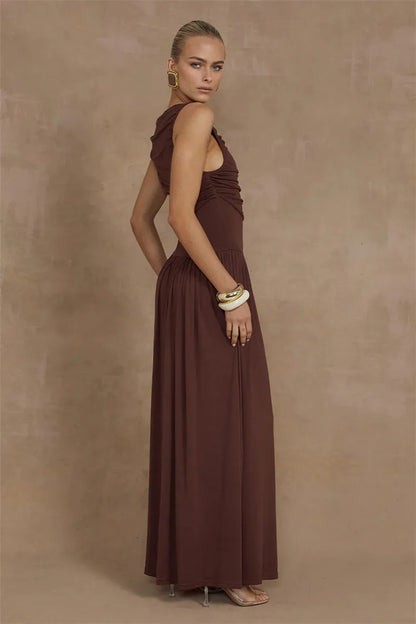 Adrielle Boat Neck Maxi Dress