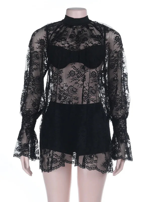 Sophie Sheer Lace Mini Set