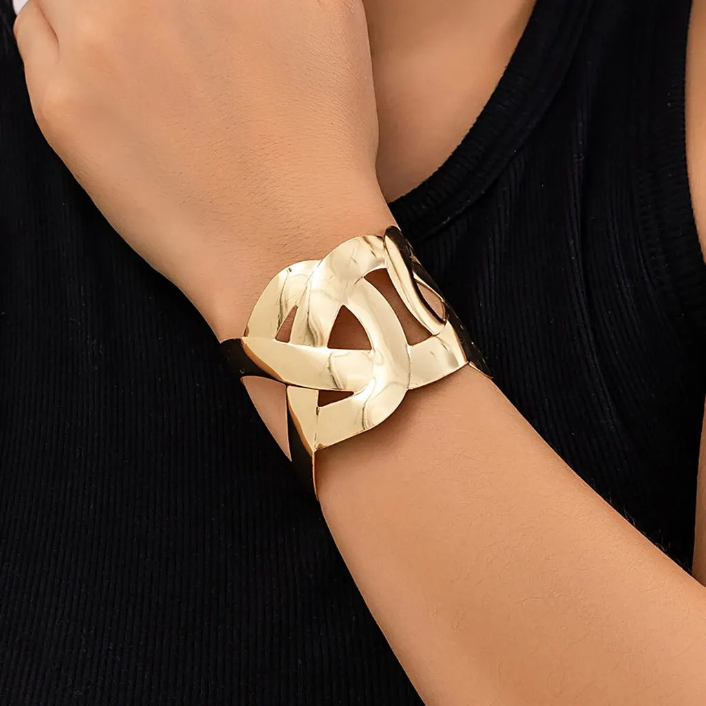 Cross Wide Cuff Bracelet