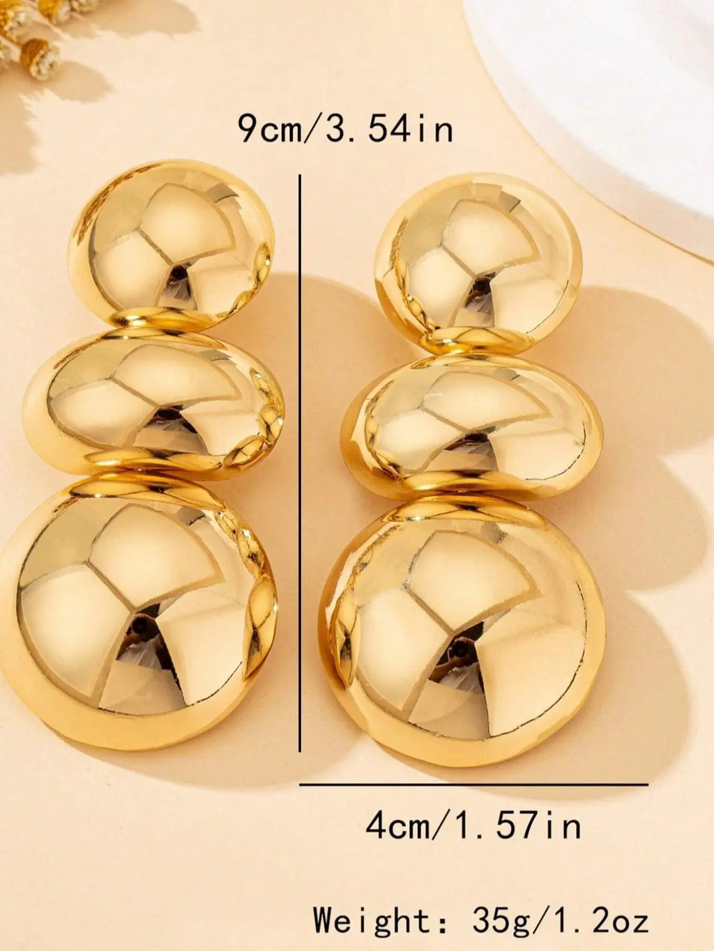 Exaggerated Round Earrings