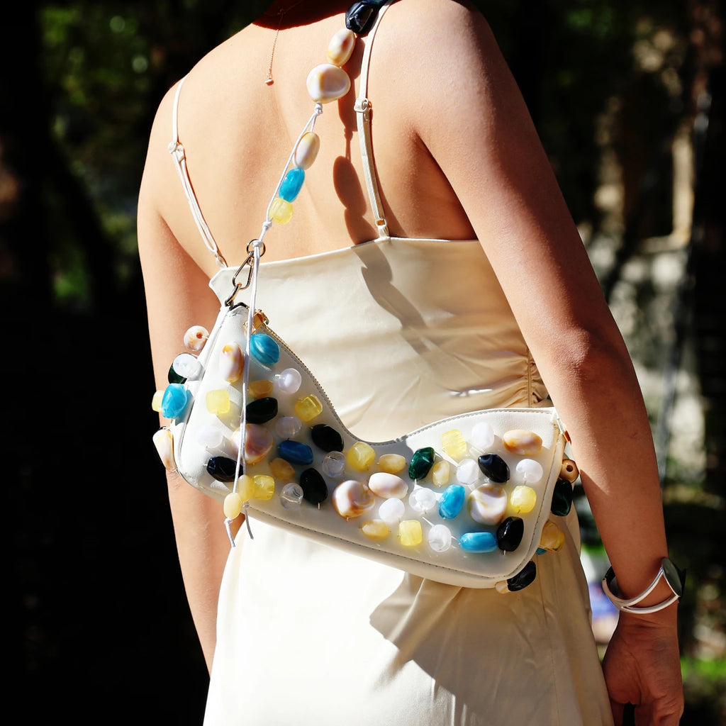 Handmade Stone Shoulder Bag