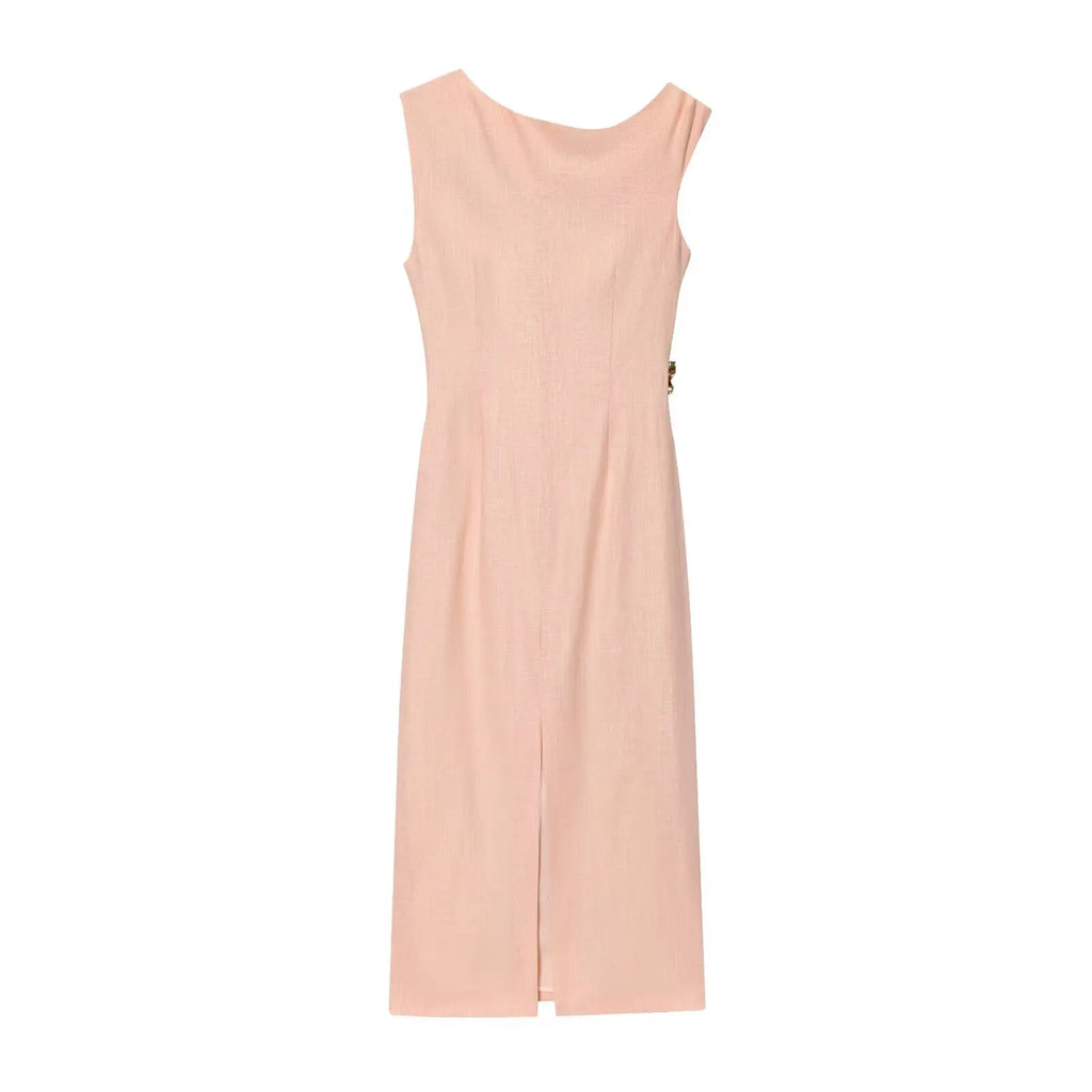 Alicia Asymmetric Midi Dress