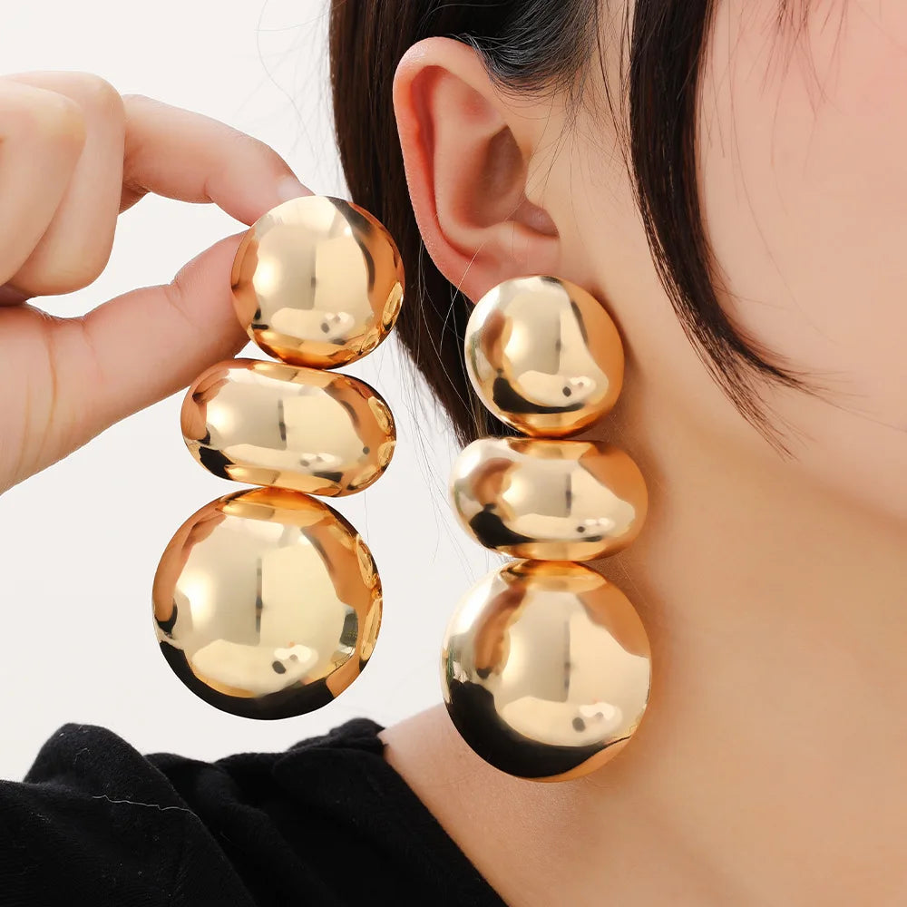 Exaggerated Round Earrings