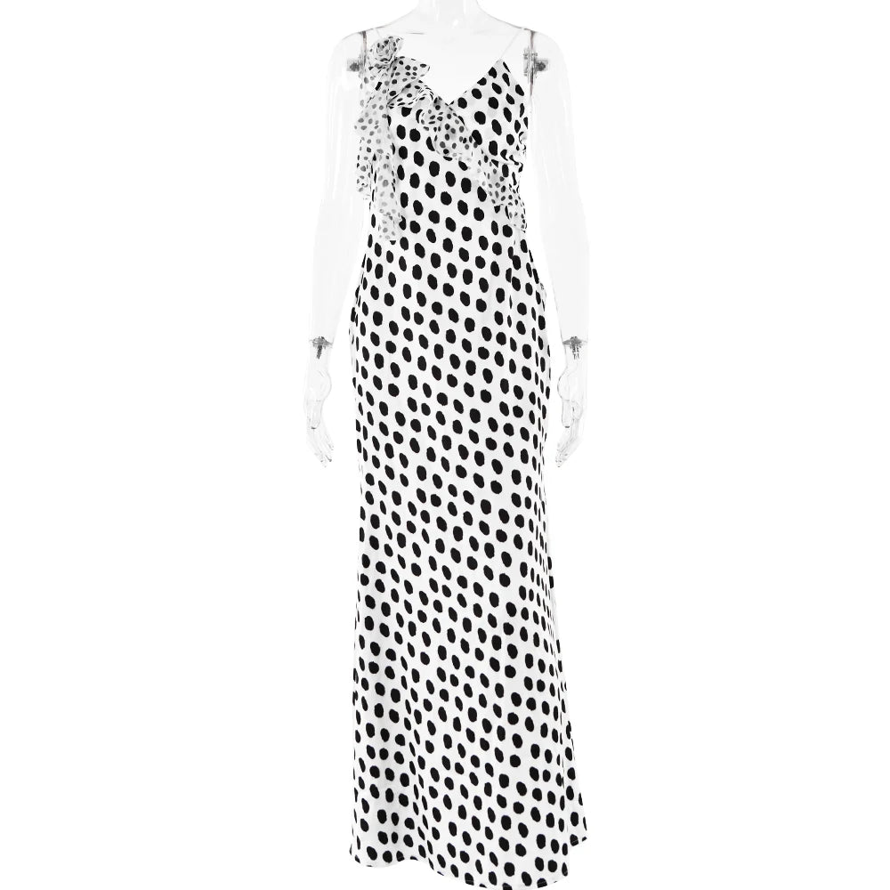 Seren Polka Dot Maxi Dress