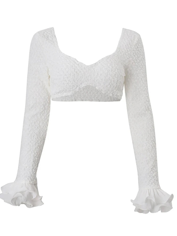 Vanessa Ruffles Crop Top