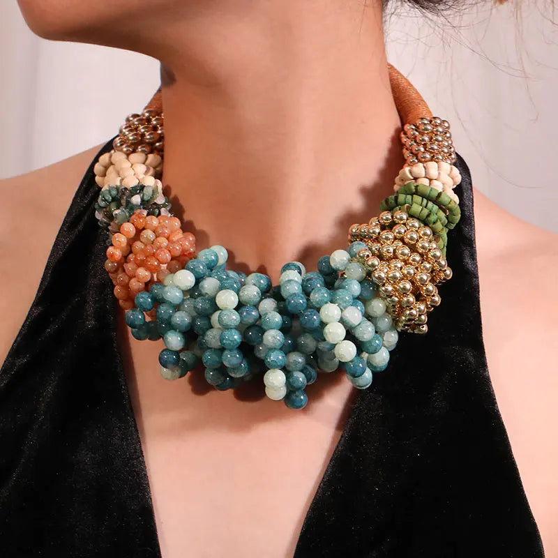 Cluster Bead Necklace