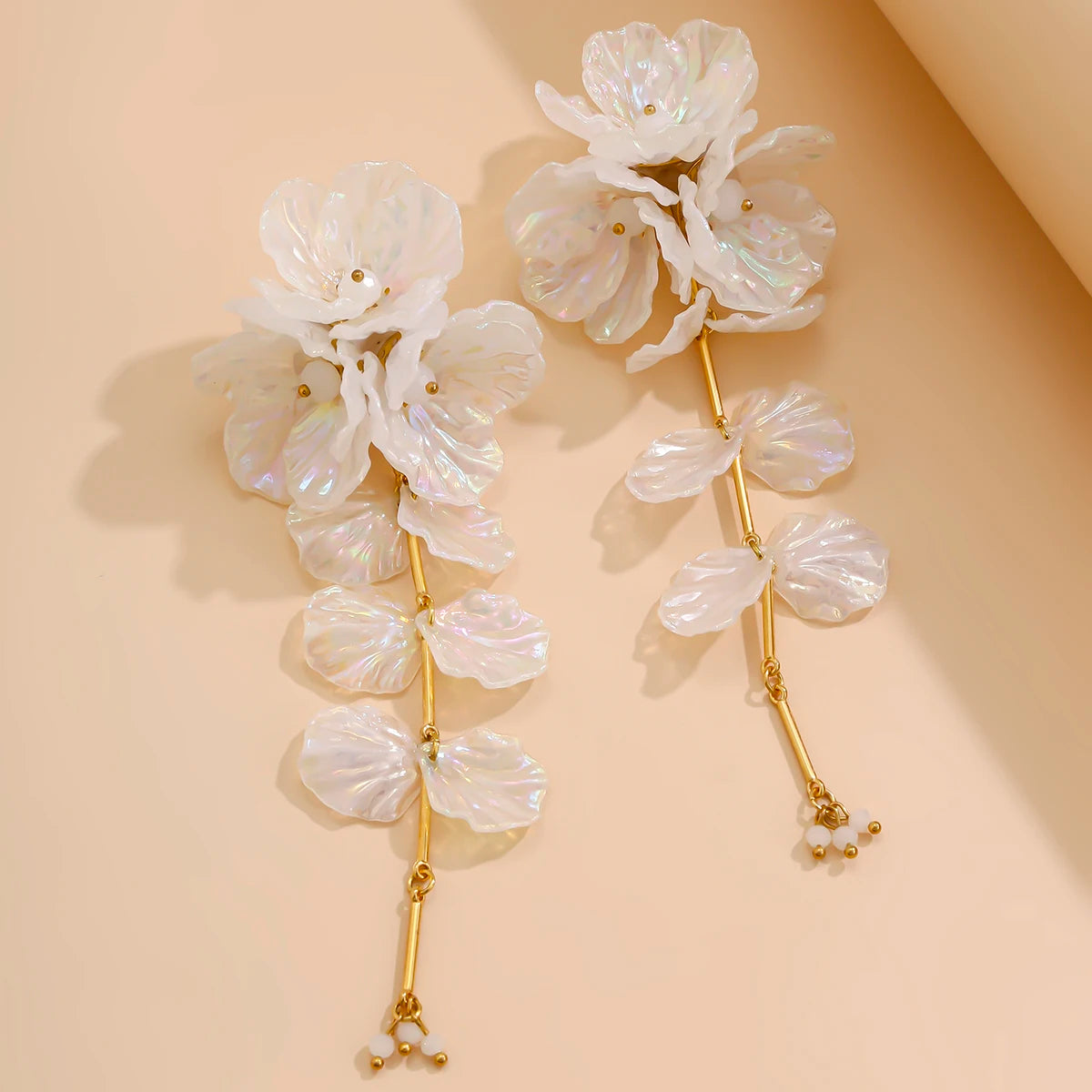 Petal Flower Drop Earrings