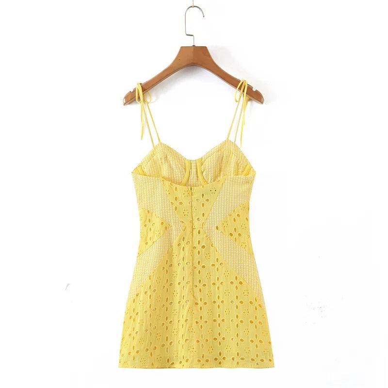 Arya Embroidery Mini Dress - Virago Wear - Dresses, Mini Dress, New arrivals - Dresses