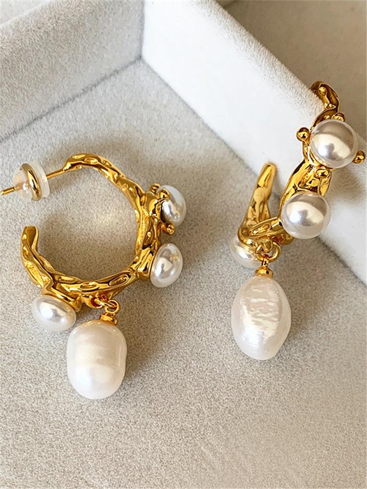 Babette French Baroque Pearl Earrings - Virago Wear - Earrings, New arrivals - Earrings
