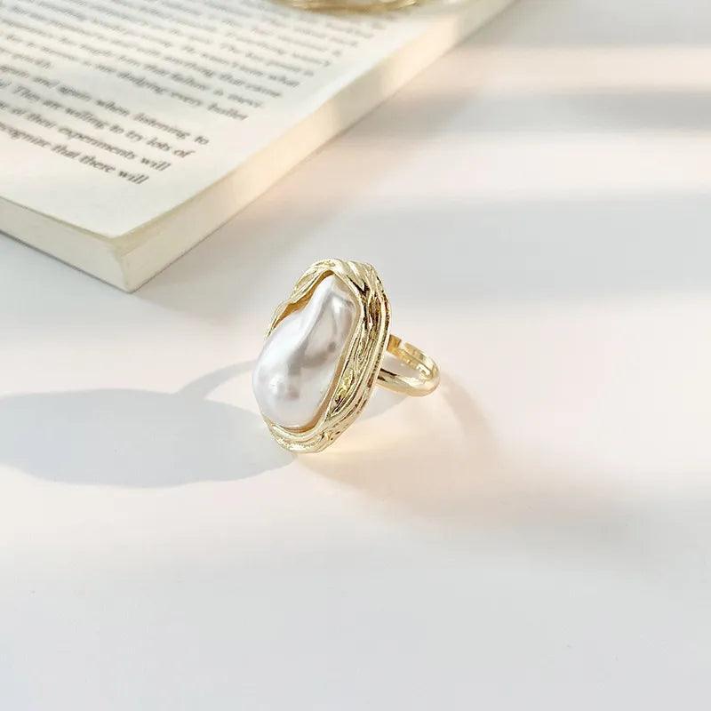 Cala Adjustable Pearl Ring - Virago Wear - Accessories, New arrivals, Rings - Rings