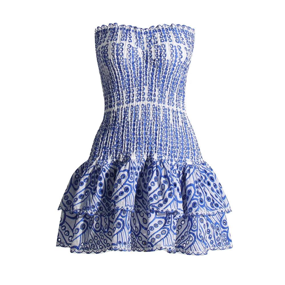 Celina Strapless Folds Mini Dress - Virago Wear - Dresses, Mini Dress, New arrivals - Dresses