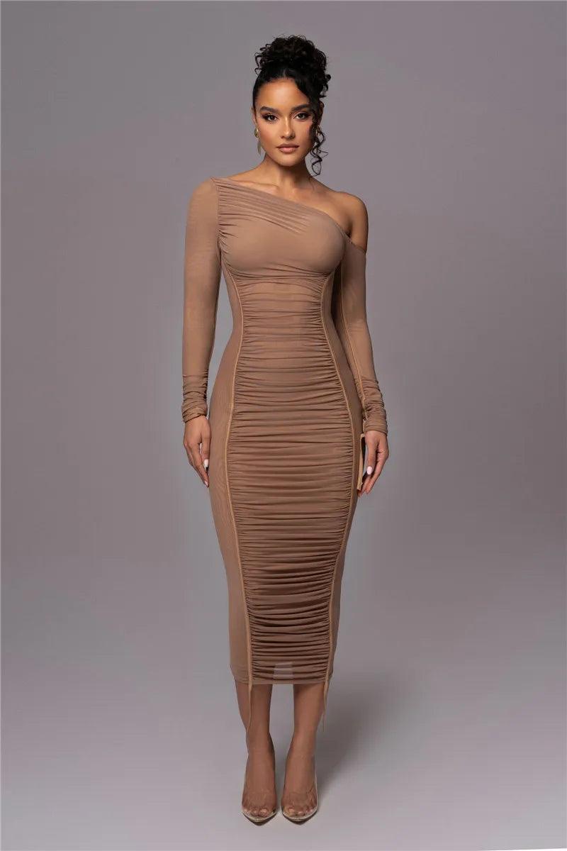 Duna Hug Me Midi Dress - Virago Wear - Dresses, Midi Dress, New arrivals - Dresses