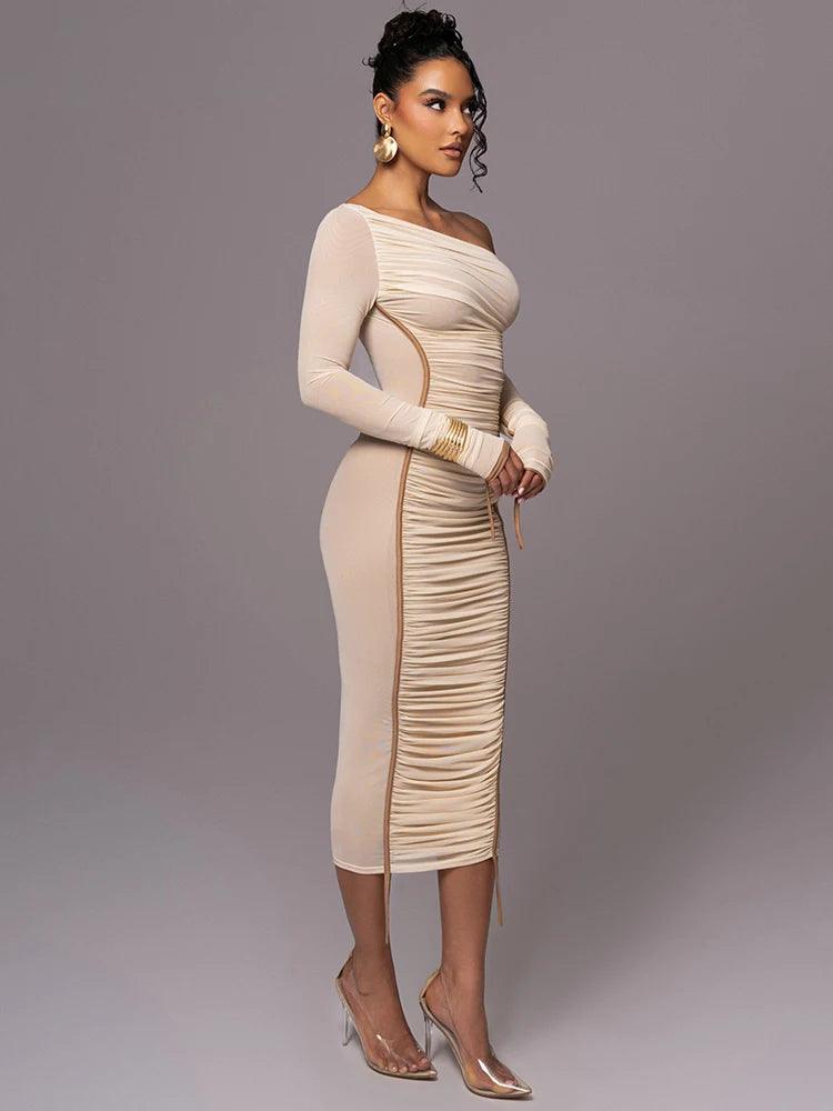 Duna Hug Me Midi Dress - Virago Wear - Dresses, Midi Dress, New arrivals - Dresses